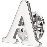 PATIKIL Letter Lapel Pins, Initial Alphabet Collar Pins Letter Brooch Pins for Women Men Shirt Dress Suits Coat Collar