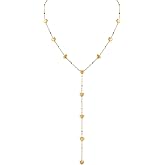 MINACHI Vintage Boho Charm Dainty Gold Plated Chain Long Y Necklace, Trendy Minimalist Bohemian Jewelry Gift for Women