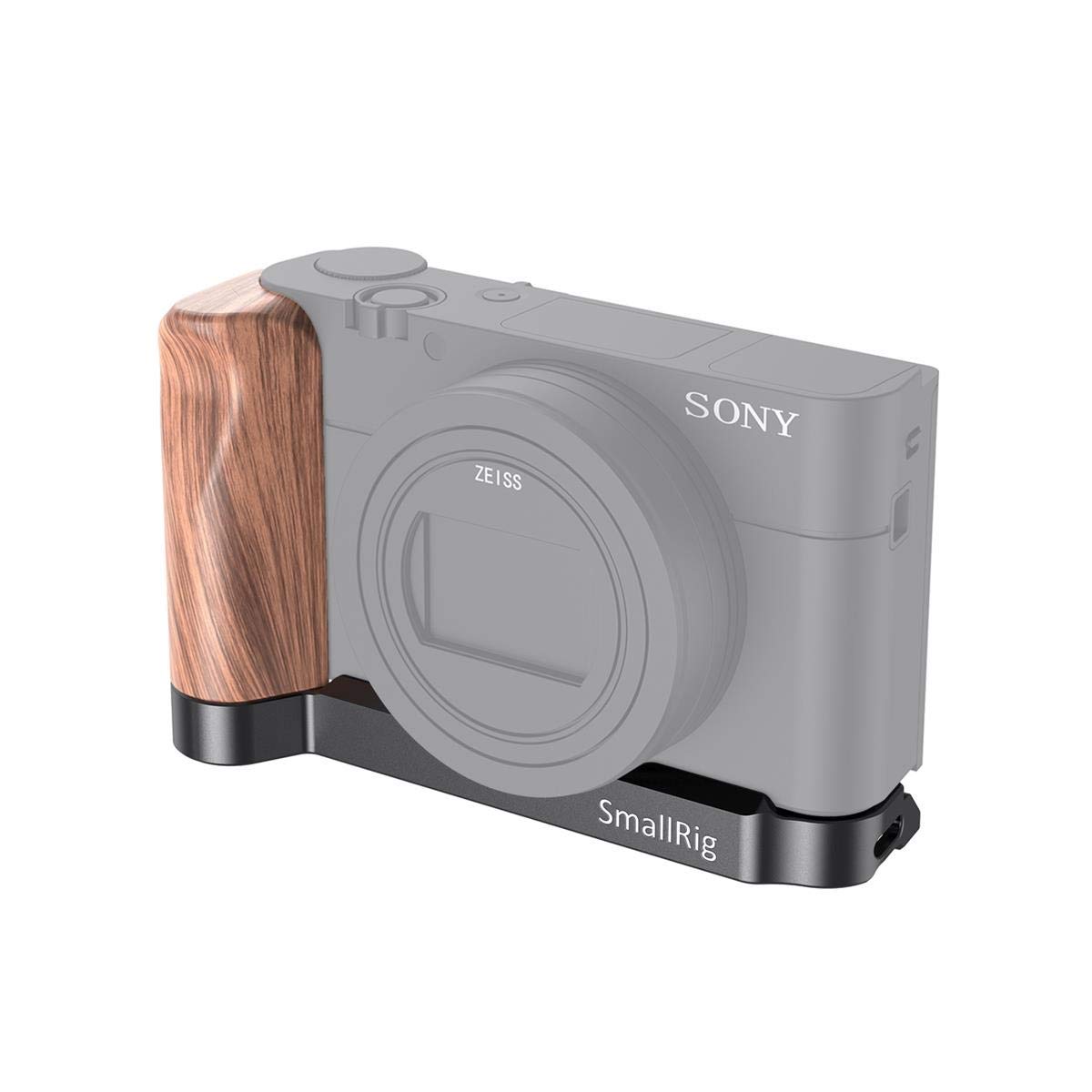 SMALLRIG Camera L Bracket, L Plate with Wooden Grip for Sony RX100 III/IV/V(VA)/VI/VII - LCS2467