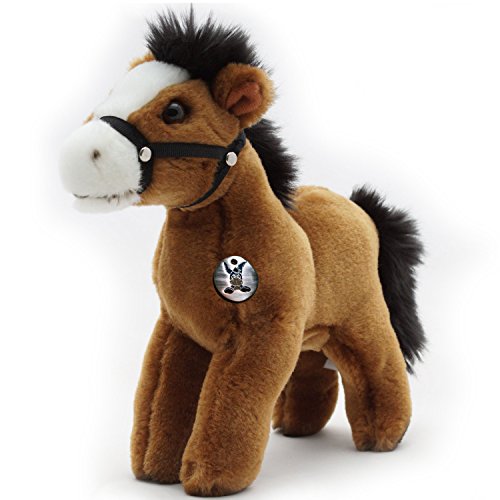 Pony Spirit Pferd Isländer Vollblut braun mit Halfter Plüschtier Kuscheltier Plüschpferd Pferdchen 22 cm
