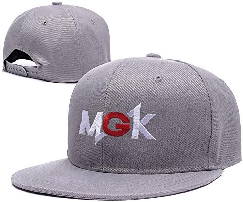 XINMEN MGK Machine Gun Kelly Logo Adjustable Snapback Embroidery Hats Caps Grey