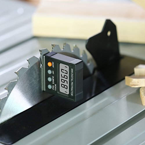 Tacklife MDP01 Classic Digital Magnetic Angle Gauge Level / Bevel Gauge/ Protractor / Angle Finder with Zinc Alloy Material, Magnetic Base, Battery Included for Miter Saw, Woodworking, DIY and etc - Thumbnail 6