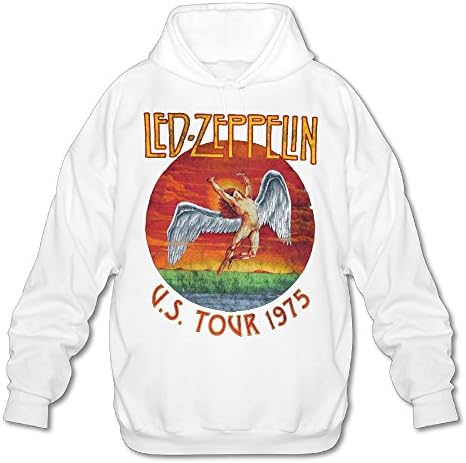 U.s. Tour 1975 Rock Led Zeppelin Men's Cool Hoodies
