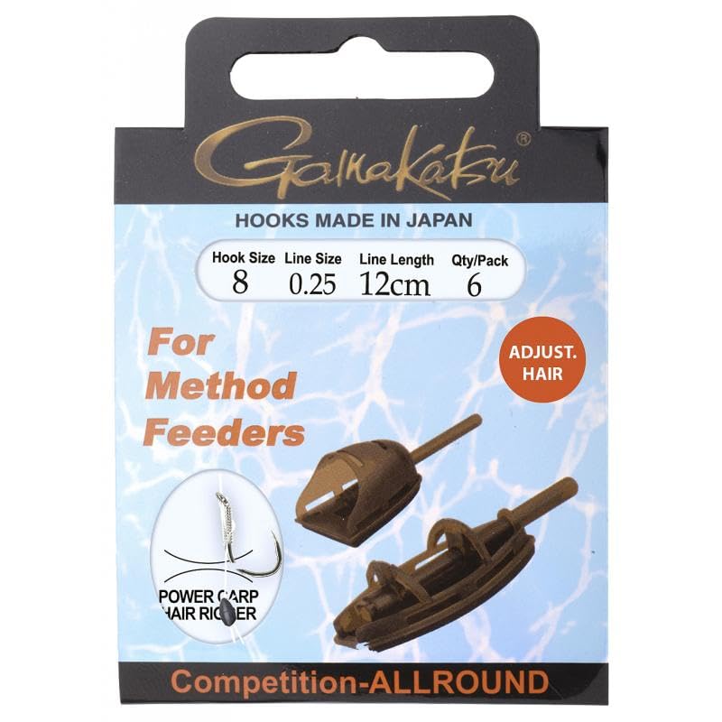 Gamakatsu Method Feeder Hair Adjustable, Size 10