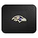 FANMATS 9995 Baltimore Ravens Back Row Utility Car Mat - 1 Piece - 14in. x 17in., All Weather Protection, Universal Fit, Molded Team Logo