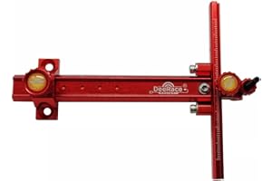 DeeRace Archery Recurve Bow Sight, Adjustable T Shape Target Shooting Bowsight with Optical Fiber Pin Sight