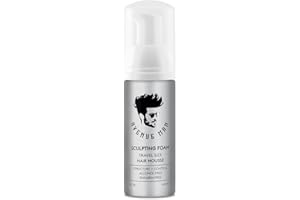 Avenue Man Sculpting Foam for Men - Travel Size (1.69 oz) - Firm Hold Volumizing Hair Mousse with Herbal Extracts Styling Products - Alcohol Free