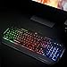 Rii RK903 Large Size Multiple Colors Rainbow LED Backlit Mechanical Feeling USB Wired Multimedia Gaming Keyboardthumb 3