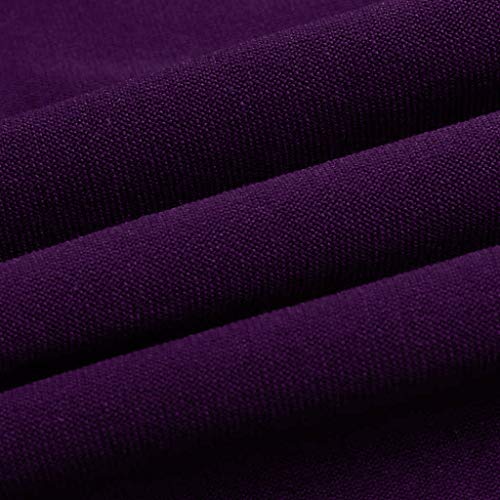 Women Plus Size Dress,BCDshop Fashion Chiffon V-Neck Loose Shrug Bolero Dresses Knee Length (XL, Purple)