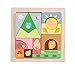 Le Toy Van Petilou-Woodland Puzzle Blocks Puzzle Premium Wooden Toys for Kids Ages 12 Months & Up