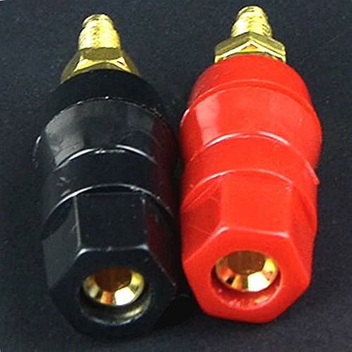 CESS Amplifier Terminal Connector Binding Post Banana Plug Jack Socket Panel/Chassis Mount Connectors (jcx) (10 Pack)