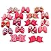 PET SHOW 20pcs Small Dog Hair Bows with Rubber Bands Puppies Doggies Cats Topknot Bowknot Matching Hair Grooming Accessories for Boy Girl Pomeranian Yorkie Poodle Maltese Shih Tzu Groomer