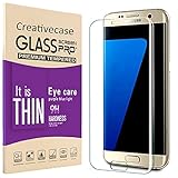 Galaxy S7 Edge Screen Protector,S7 Edge Screen Protector,Creativecase [Anti-Scratch][9H Hardness][Case Friendly] Clear Tempered Glass Screen Protector for Samsung Galaxy S7 Edge (S7Edge-Clear)