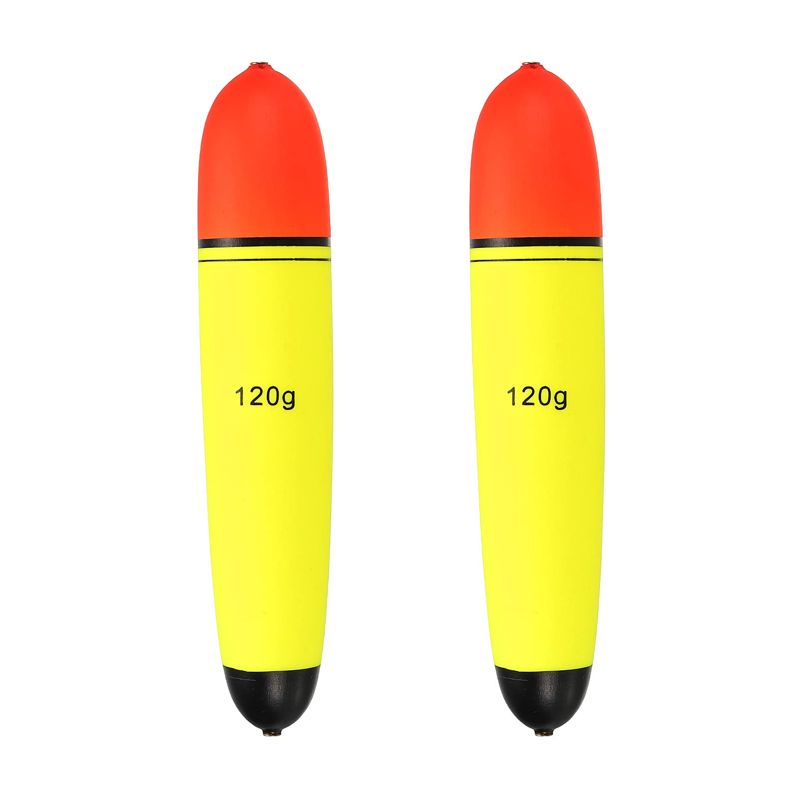 PATIKIL 4.2oz Fishing Slip Bobbers, 2 Pack EVA Fishing Float for Sea Fishing Freshwater, Yellow