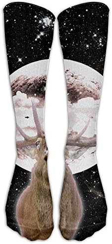 Â¹Galaxy Deer Compression Socks Tube Socks Athletic Socks Performance Socks Knee Socks Crew Socks Basketball Socks Volleyball Socks