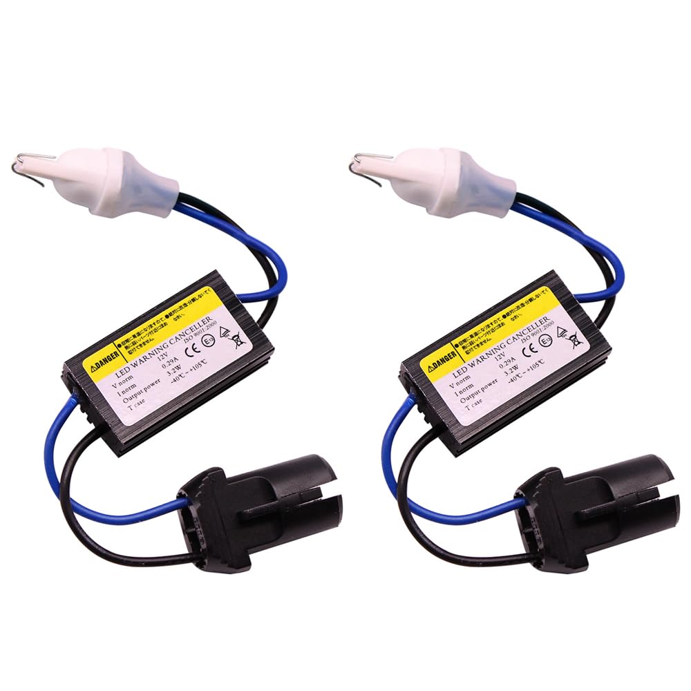 HUIQIAODS T10 LED Decoder Headlight Warning Canceller Adapter Device Anti-Flicker Resistors