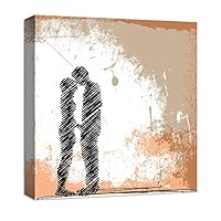 Canvas Wall Art Romantic Couple Canvas Prints Home Artwork Decoration for Living Room,Bedroom - 12x12 inches