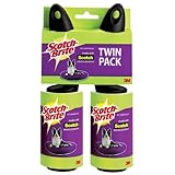 Scotch-Brite Pet Hair Roller, Twin Pack, 70-Sheets/Roller (140 Sheets Total)