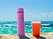 Vremi 17 oz Thermos Water Bottle Travel Mug - Insulated Stainless Steel Traveler Cup with Leak Proof No Spill Lid for Coffee Hot Cold Liquids - BPA Free Thermal Drink Containers for Car Holder - Pink