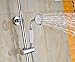 Rozin Dual Knobs Mixer 8-inch Rainfall Shower Set with Handheld Spray Chrome Finish