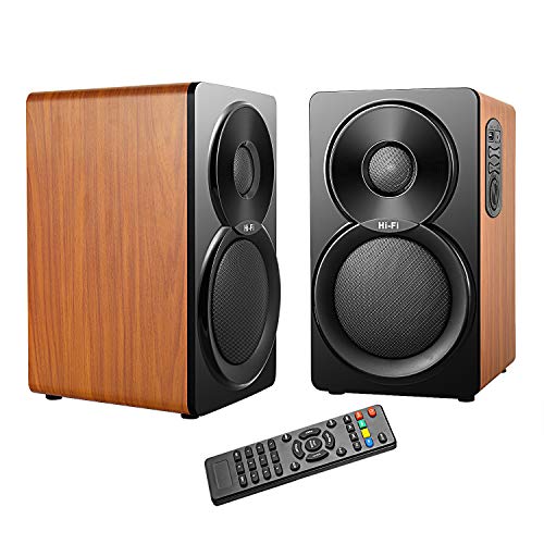 GJY-2.0 Multimedia Speaker System for Home and Party,Support USB 3.5mm AUX in,Bluetooth Bookshelf Speakers,56W Powered Speaker (5inch+1inch)