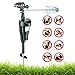Activated Motion Sensor Water Sprinkler Animal Repellent – Ultra Humane & Safe Way of Scaring Away Wild Animals – Cats, Dogs, Birds, Squirrels, Etc. – Effective Motion Detector Sprinkler – Metal Stake