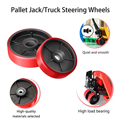 Draywitt Pallet Jack Wheels Replacement,pallet Jack & Lift Truck Wheels With 20mm ID Bearings,7