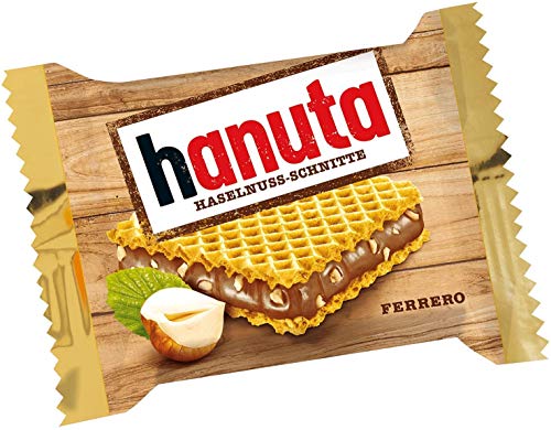FERRERO HANUTA WAFERS FILLED WITH HAZELNUT CREAM (10 PCS BOX)
