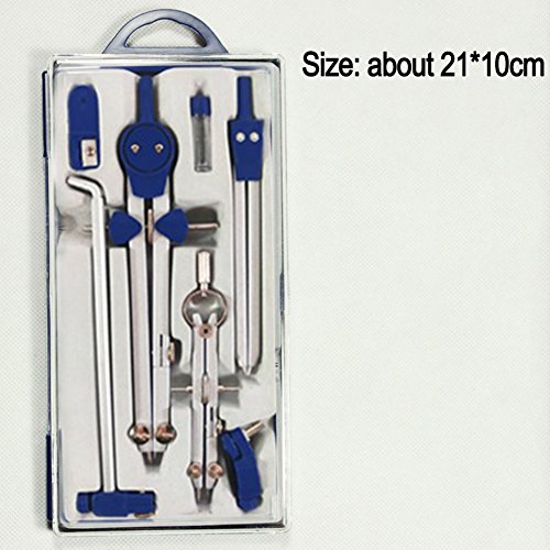 image for GETMORE7 Professional Drawing Drafting Spring Compass Set School Compa