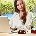 Elegance Nebulizing Essential Oil Diffuser for Aromatherapy by Organic Aromas Dark-Colored Wood Base and Glass Top