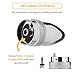 Posh Premium Silver Metal Snuff Bullet (Anodized Aluminum) w HumanFriendly Micro Funnel - Twist Nasal Sniffer