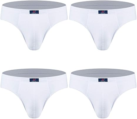 Amazon Co Jp メンズアンダーウェアブリーフピュアホワイトピュアコットンライトカラーシンプルメンズパンツ 白 Xxxl ホーム キッチン