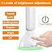 Sakruda LED Desk Lamp,Battery Operated Touch Table Lights,Foldable Eye Protection Book Light for Kids,Dorm,Reading Lamps for Bed,Study,Living Room with USB Charging Port,3-Levels Dimmer,Night Light