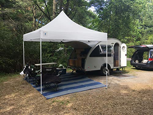 10x10 Pop Up Outdoor Canopy Tent by Allinboost, Banch Canopy Sun Shelter, Commercial Instant Grill Gazebo with Wheeled Carry Bag for Food Vendors, Farmers Market and Backyard Events