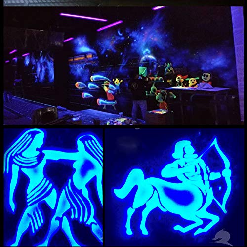 UV LED Bulb 7.5W A19 Black Bulb 120V 60W Equivalent UVA Grade 395nm for Black Light Party Night Light, Body Painting, Fluorescent Poster, Special Effects E26 Base 2 Pack - Thumbnail 2