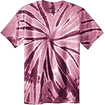 Koloa Surf (tm) Youth Colorful Tie-Dye T-Shirt,XS-Maroon