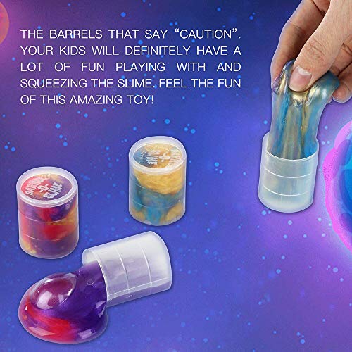 EASYCITY 48 Pack Barrel of Slime - Colorful Sludgy Gooey Fidget Kit for Sensory and Tactile Stimulation, Stress Relief, Prize, Party Favor, Christmas Stocking Stuffers