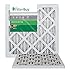 Filterbuy 16x16x1 Air Filter MERV 8 Dust Defense (2-Pack), Pleated HVAC AC Furnace Air Filters Replacement (Actual Size: 15.75 x 15.75 x 0.75 Inches)