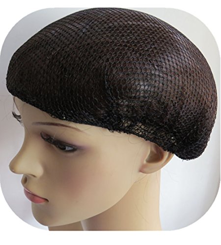 (Pack of 10) 20" Black Heavy Weight Hairnet Latex Free Elastic Edge Mesh 50cm