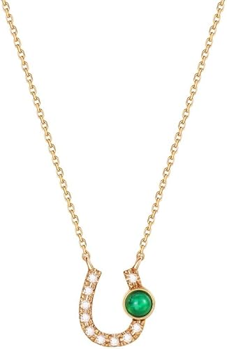 Carleen Solid 14K Gold Dainty Simple Cute Lucky Gemstone Carleen