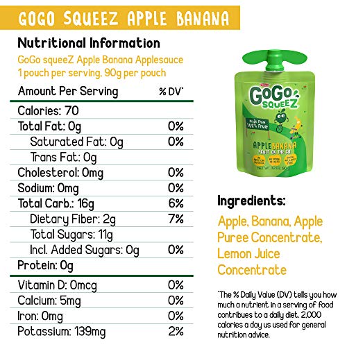 Gogo Squeez apple fruit pouches product packaging with a price of $9.98 as of August 9, 2023.