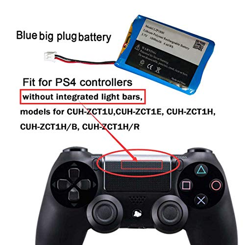 3.7v 1800mAh Battery for PS4 Controller Battery Replacement LIP1522
