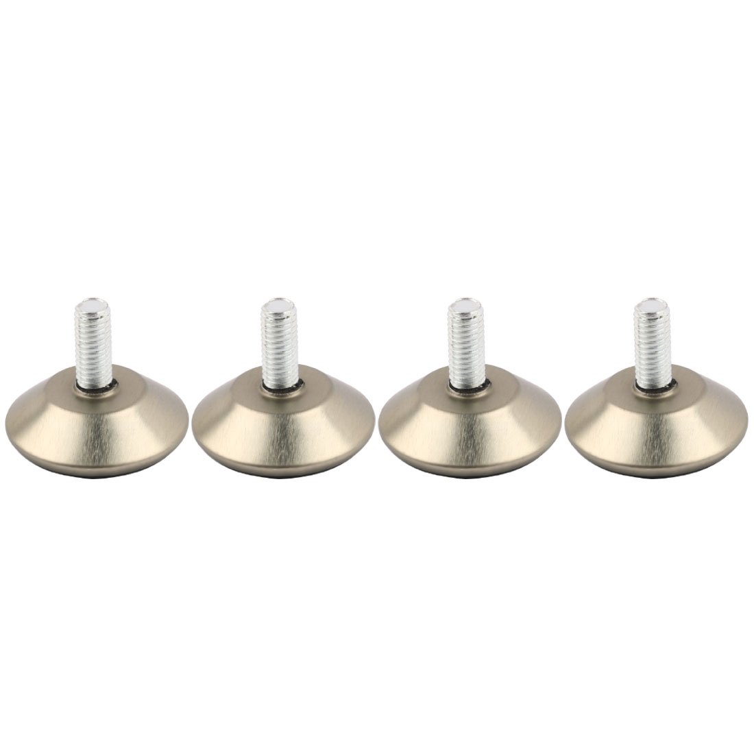 sourcing map Screw On Furniture Table Glide Leveling Foot Leg Adjuster M8x20mm 4Pcs