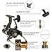 Goture Spinning Fishing Reel 5.1:1 Dual Brake Feeder 9+1BB Carp Reel with Rear Drag Freshwater or Saltwater 3000 4000 5000 6000 Series
