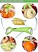 Wasson CLAS Vegetable Dual Y Fruit Apple Potato Orange Carrot Veggie Julienne Slicer Sharp Stainless Steel Serrated Blade Peeler Classic Zester Tool 3 Sets Green O