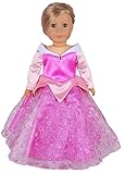 Ebuddy Halloween Coustome Long Sleeve Princess Doll Dress Clothes Fits 18 Inch Doll