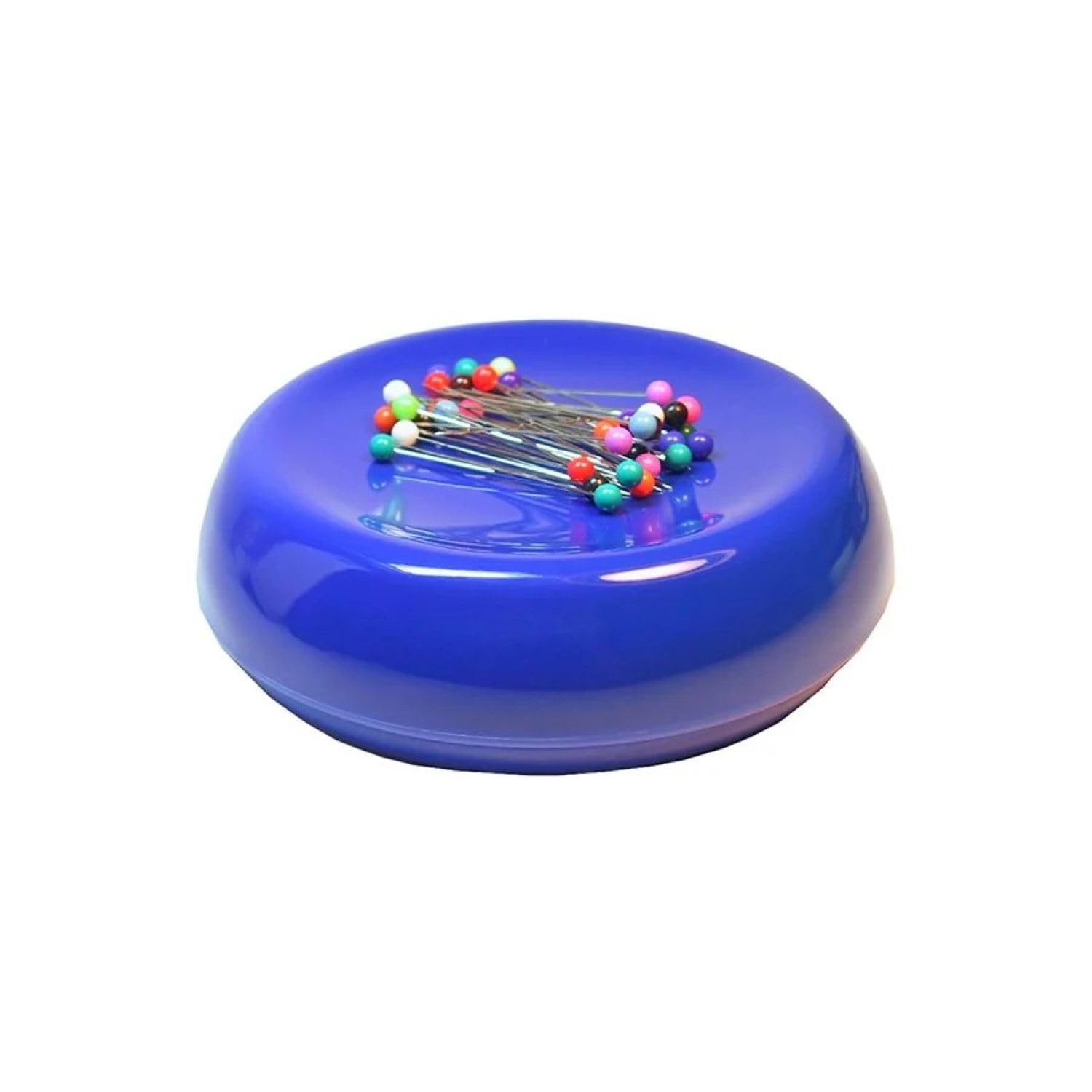 Grabbit Blue Feather Magnetic Pincushion W/50 Pins, 1 Count (Pack of 1)