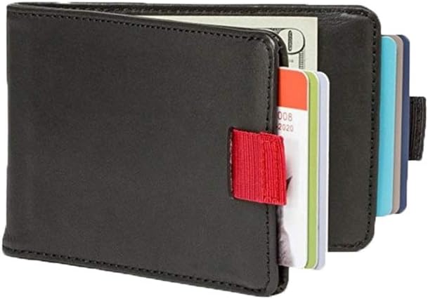 12 Cards & 30 Bills - Slim Pull-Out Wallet (Black)
