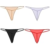 Closecret Cotton G-string, Women Panties Simple Thongs Lightweight Multi-Pack G-string&T-back
