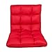 Sundale Outdoor Indoor Adjustable Soft-Brushed Polyester Cord Five-Position Multiangle Floor Chair, Red